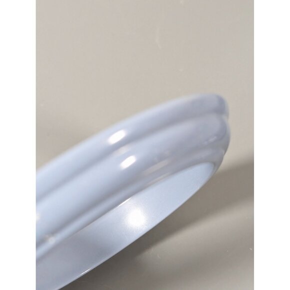 Vintage Monet Gray Blue Lucite Asymmetric Bracelet Bangle 8" Art Deco - Picture 6 of 9